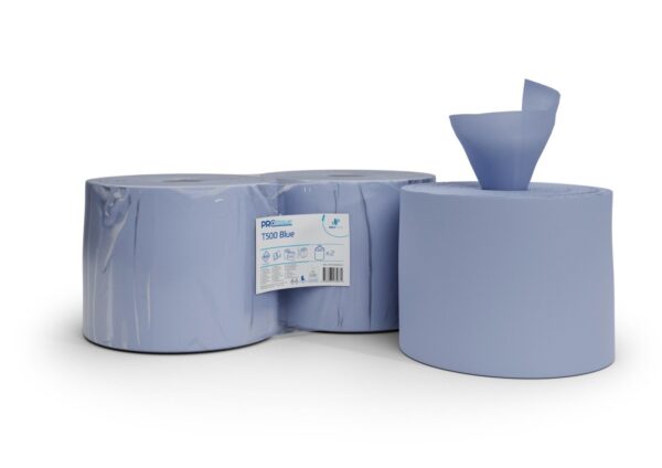 Mėlynas rankų valymo popierius Blue T500