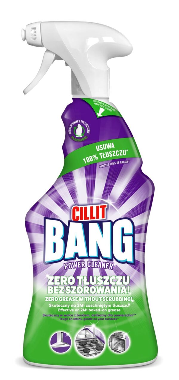 Riebalų nešvarumų valiklis CILLIT BANG GreaseSmudges 750 ml