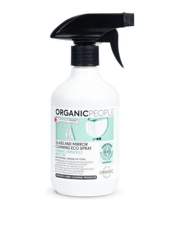 ORGANIC PEOPLE Langųveidrodžių valiklis su baltos arbatos ekstraktu 500 ml