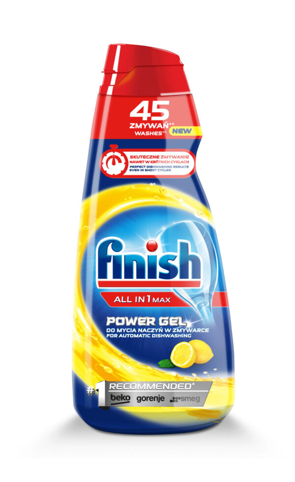 FINISH Allin1 Max Power Gel Lemon 09 l Gelis indaplovėms