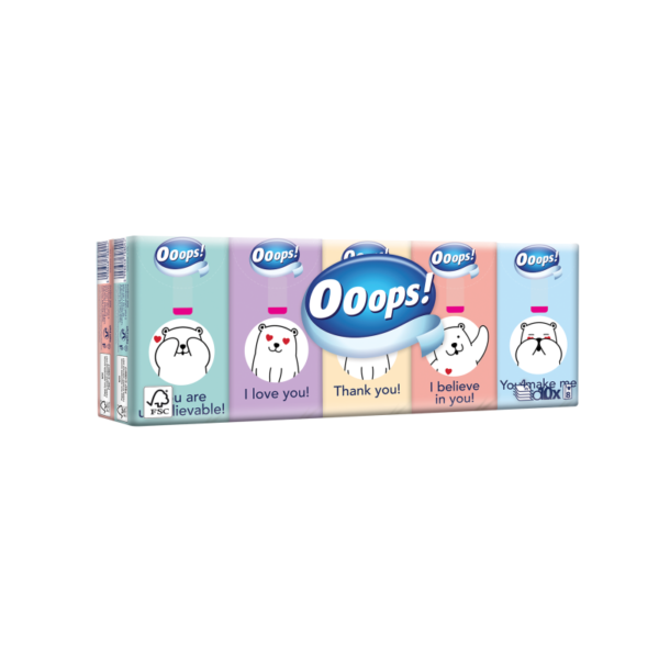 Vienkartinės nosinaitės Ooops Junior 1 pak